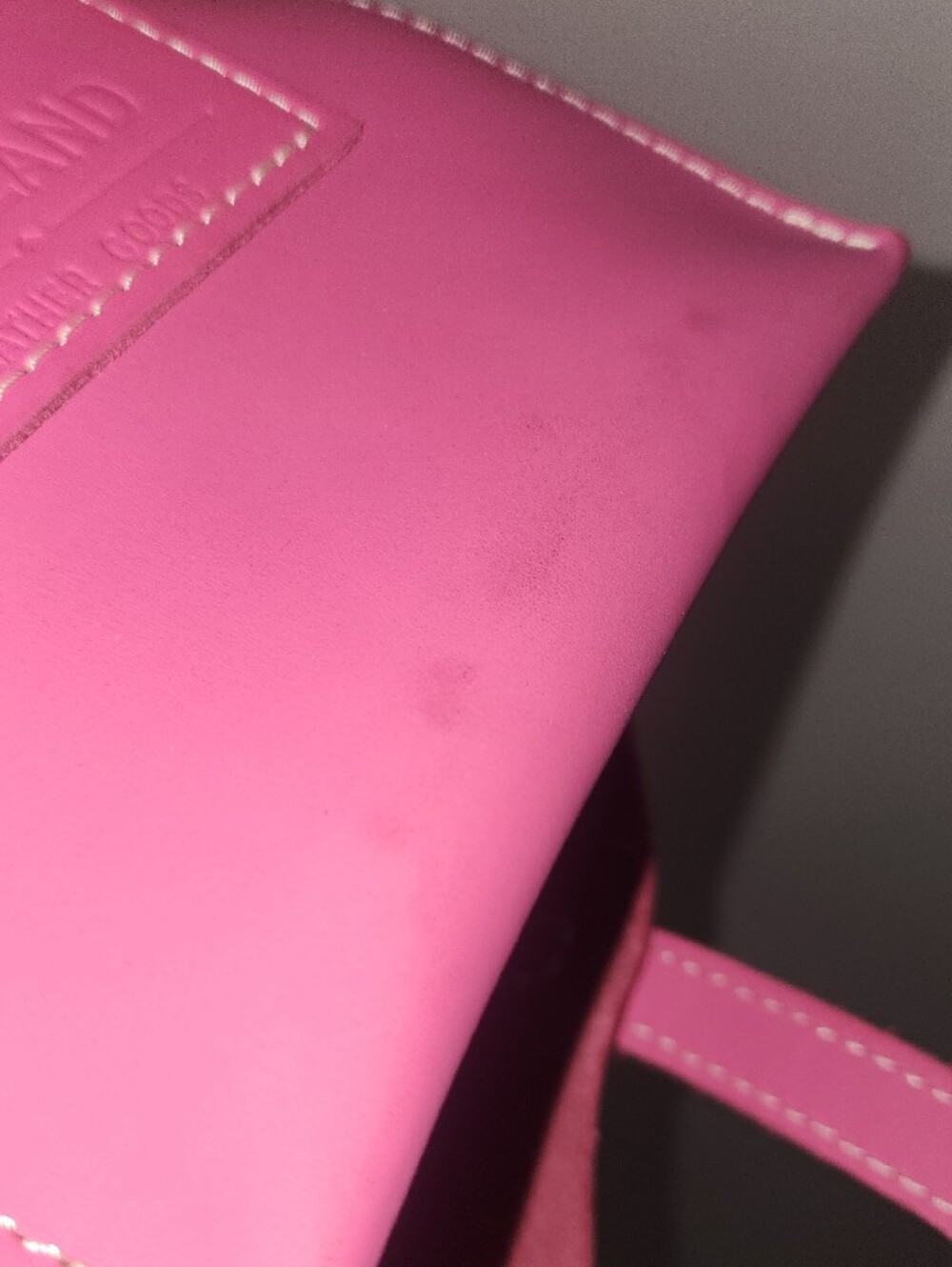 Portland Leather Margot Bubblegum Pink Smooth Leather Tote Crossbody - Picture 14 of 17